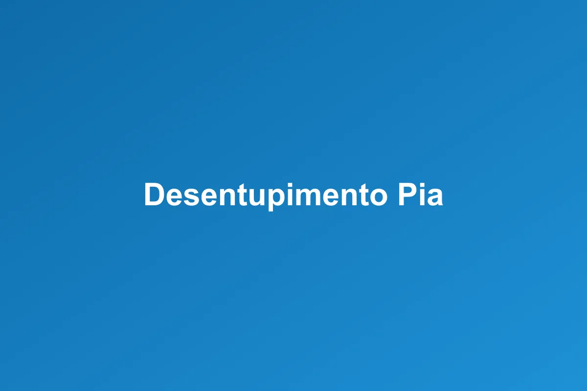Desentupimento de pia em Francisco Morato